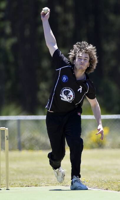 NEXT IN: Jacob Coxall, in action in round 2, bowled just one over against Wendouree last week but may be required to help his side to victory with the bat as the next man in.