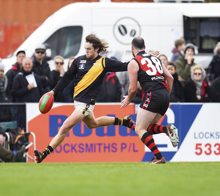 BEST AFIELD: Reserves best-on-ground Lochlan Douglas was influential in Springbank's 14-point victory over the Bombers in Saturday's grand final.