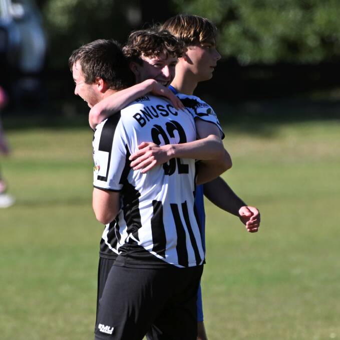 Ballarat North United slammed home seven goals against Maryborough in round one. Picture by Lachlan Bence
