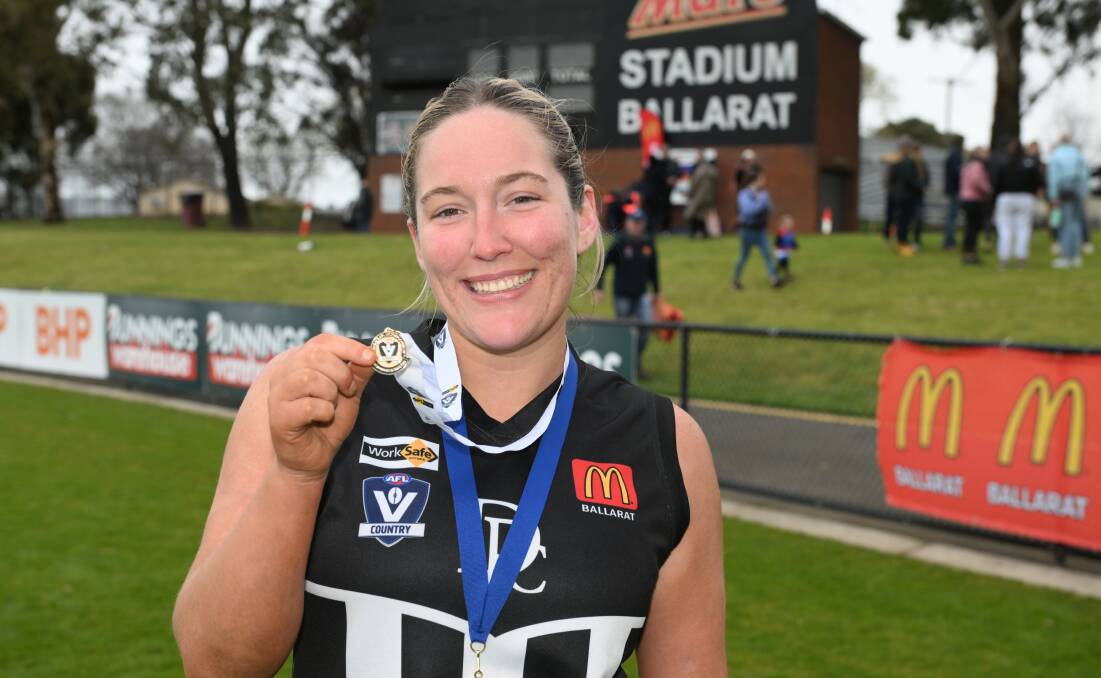 Darley's Madison Lister won the AFL Victoria Medal. Picture by Kate Healy
