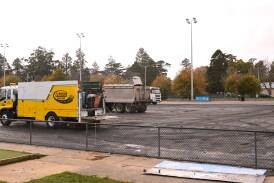 Asphalt works are being completed at Prince of Wales Park this week, however it is unlikely to be fit for play until September. Picture by Adam Trafford