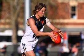 North Ballarat young gun Riley Polkinghorne has been named in the BFNL interleague squad. Picture by Adam Trafford