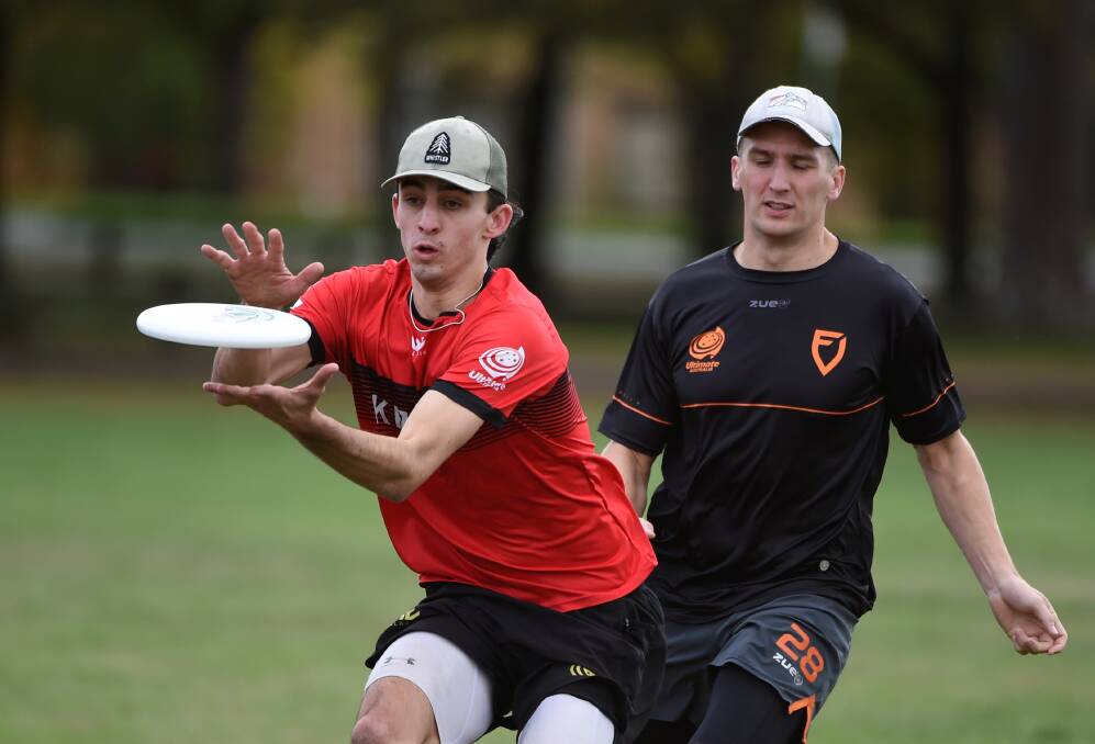 The Ultimate Frisbee Championships are returning to Victoria Park this weekend. Picture by Lachlan Bence