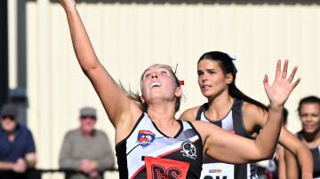 Maddy Selmon was on fire up front for North Ballarat hitting 38 of 43 attempts. 