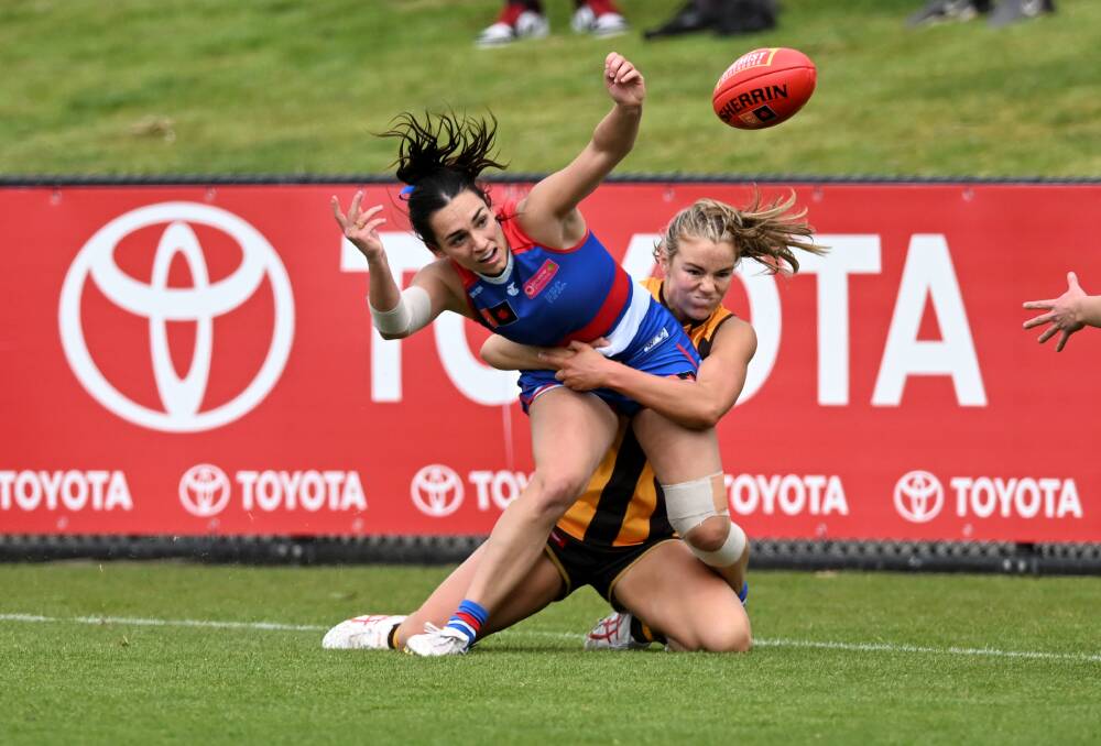 The Western Bulldogs AFLW teams returns to Mars Stadium on October 27 to face St Kilda. Picture by Lachlan Bence