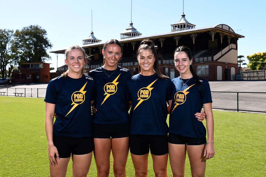 Ballarat's POD Squad runners Tiana Shillito, Halle Martin, Grace O'Dwyer and Chloe Kinnersly all made the Stawell Gift semi finals today, with O'Dwyer through to the final. 