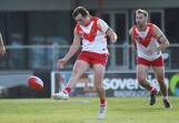 Ballarat's Paddy Simpson has started the BFNL season in hot form. Picture By Lachlan Bence