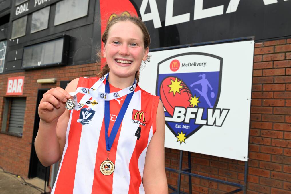 Elsie Conroy won the AFL Victoria Medal. Picture by Kate Healy