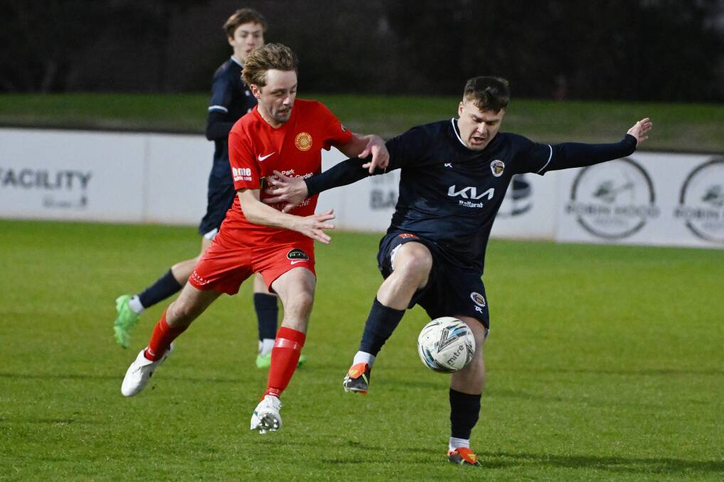 Michael Trigger was the only goal scorer for Ballarat City on a tough night at home. Picture by Kate Healy