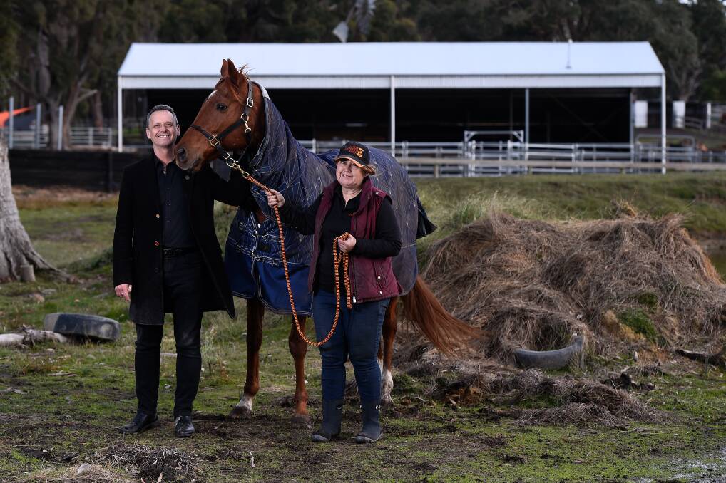 MP Andy Meddick and Anne Young, Founder of Horse Shepherd Equine Sanctuary, hope the sanctuary will receive funding in the state budget. Photo: Adam Trafford