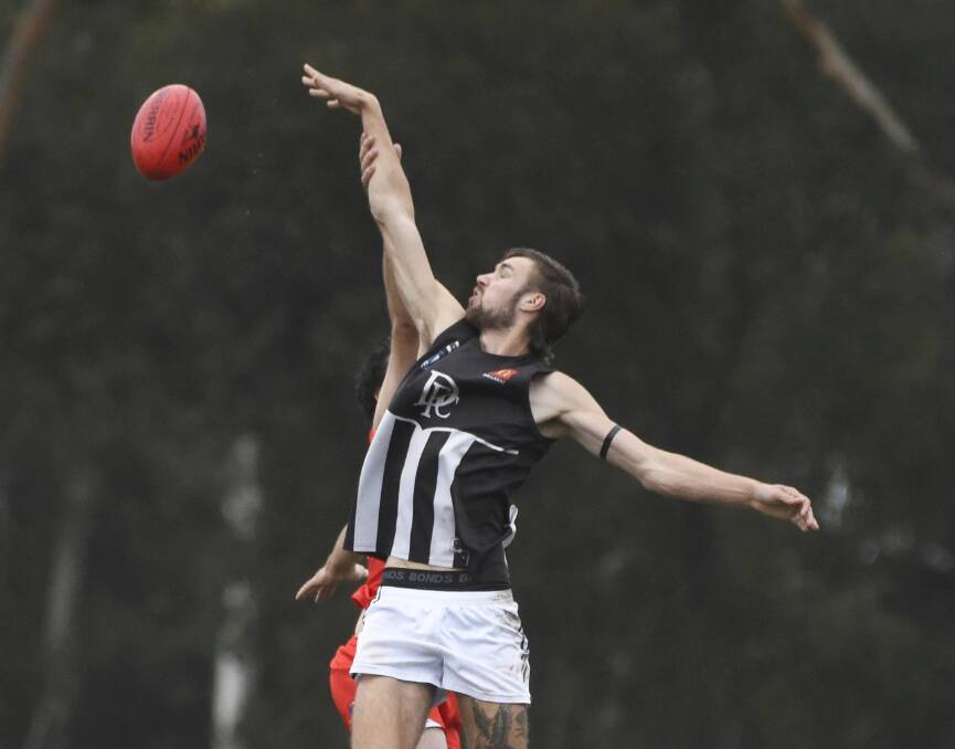Ayden Tanner - a tall ruckman moving from Darley to Ballan. Picture by Lachlan Bence.