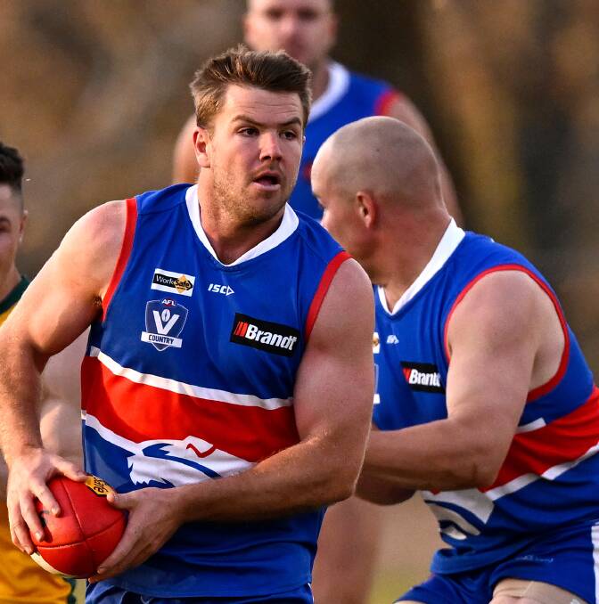 Midfield recruit Jordan Schroder has been a big contributor to Daylesford's push into the top eight. Picture by Adam Trafford.