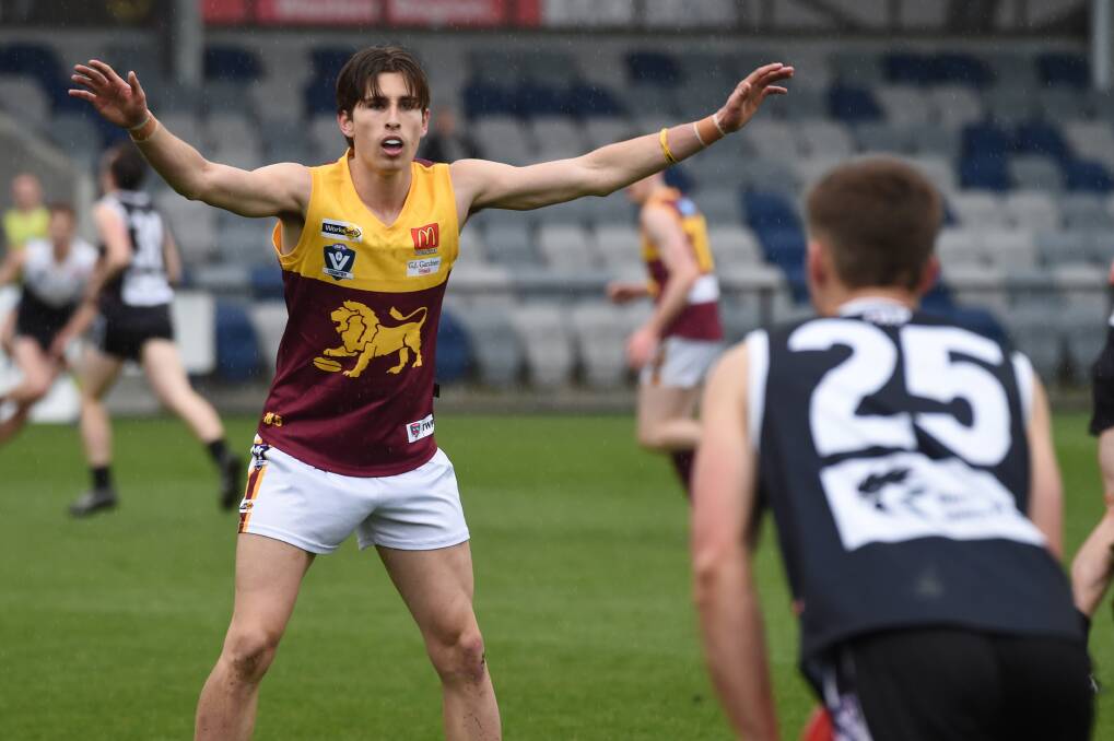 Thiesz in action for Redan during the 2019 BFNL under 19 grand final. Picture: Kate Healy