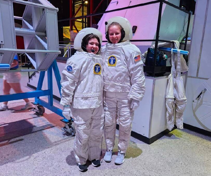 Loreto students don their astronaut suits before taking part in simulated space missions during their NASA Space Camp in Huntsville, Alabama.