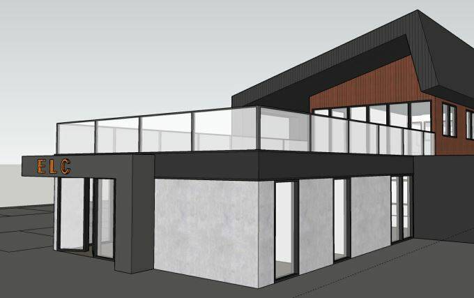 Architect drawings of a new childcare centre proposed in Cardigan