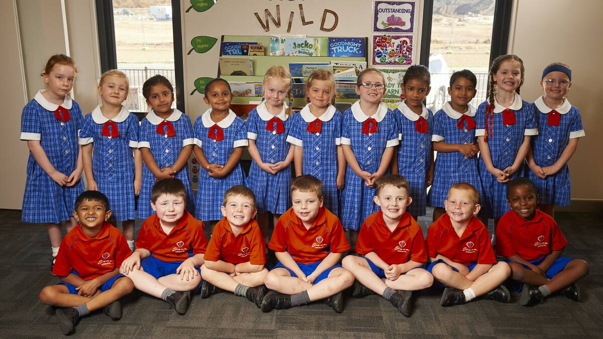 Siena Catholic Primary School's first prep class in 2017. Many of the students are still at the school and will graduate from grade six this year.