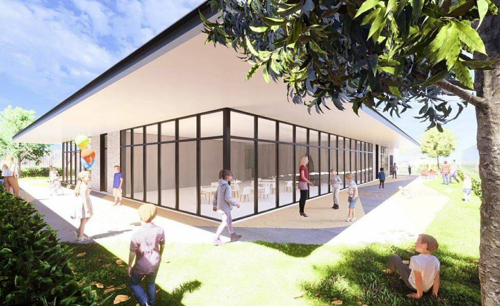 Architect impression of a new childcare centre proposed at 135 Napier Street in Creswick.
