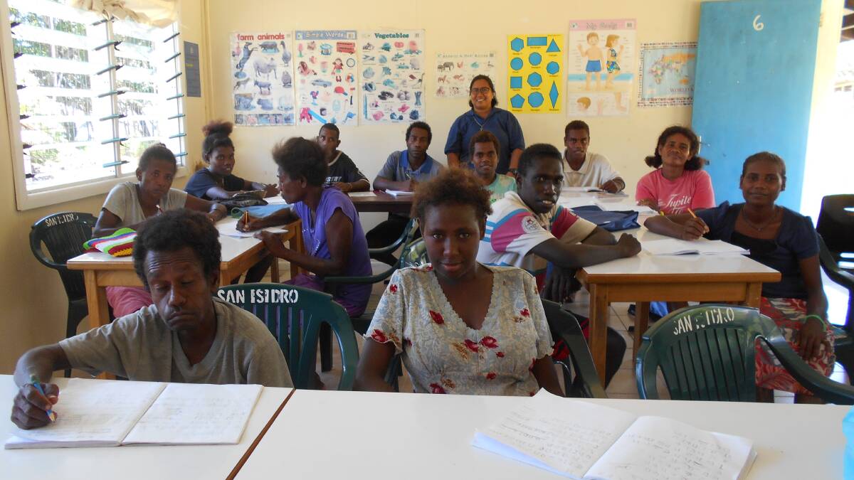 Class is in at San Isidro Care Centre. Picture: supplied
