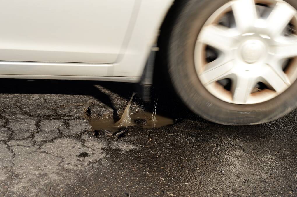 The Courier photographer Kate Healy found a number of potholes during her travels around Ballarat on Sunday.