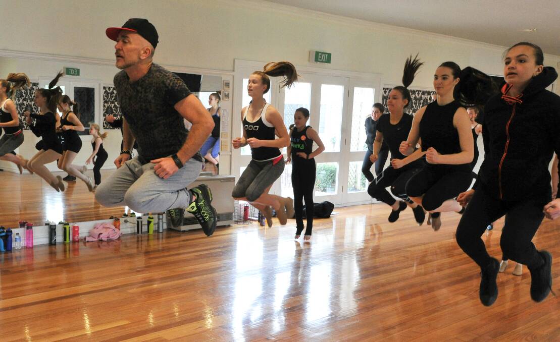 ENERGETIC: 25 budding dancers had the chance to learn from the industry's best on Saturday. Picture: Lachan Bence.