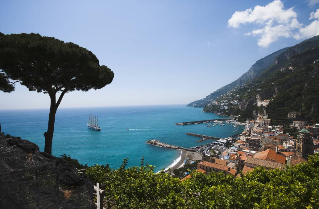 A Star Clippers' ship anchored at the town of Amalfi. Picture supplied