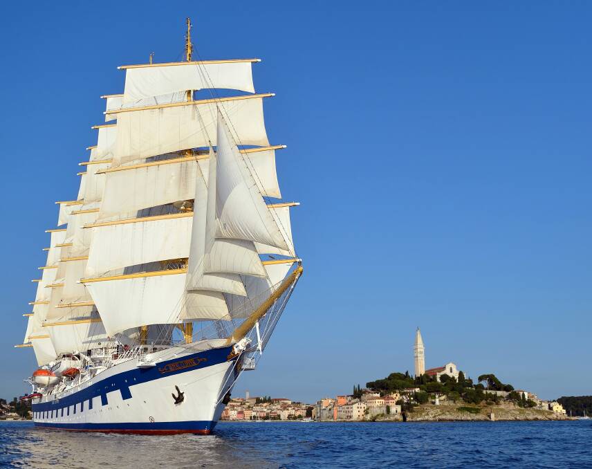 Star Clippers flagship Royal Clipper sails past the island of Hvar in Croatia. Picture supplied