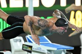 Kyle Chalmers has pushed through back pain to qualify for a third Olympics. (Darren England/AAP PHOTOS)