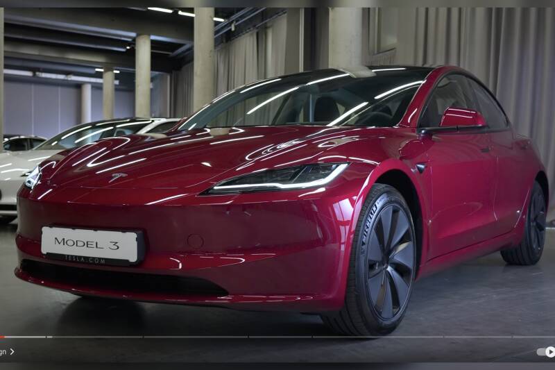 Upgraded 2024 Tesla Model 3 electric car officially breaks cover