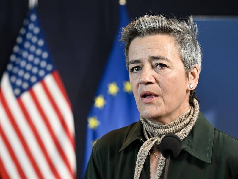 EU tech chief Margrethe Vestager says we must act now to protect society from the impact of AI. (EPA PHOTO)