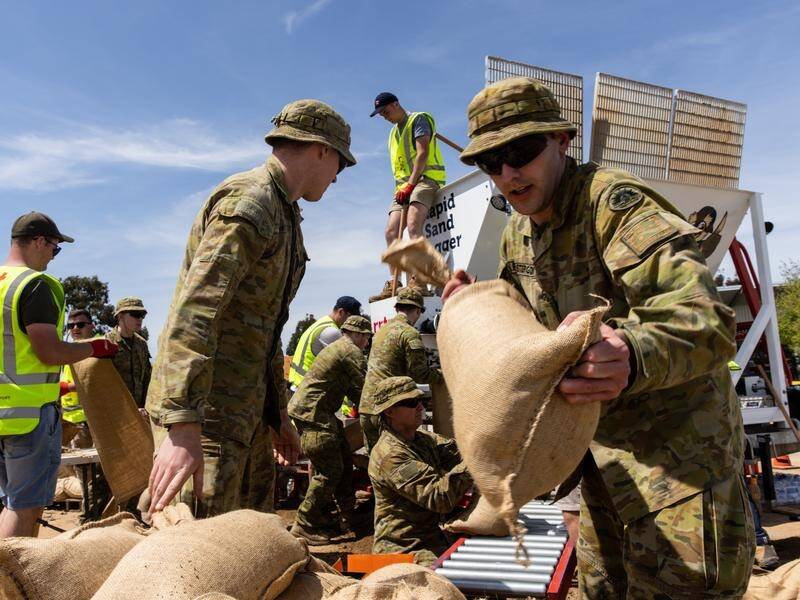 The government wants the Australian Defence Force to be used as a last resort in disasters. (Diego Fedele/AAP PHOTOS)
