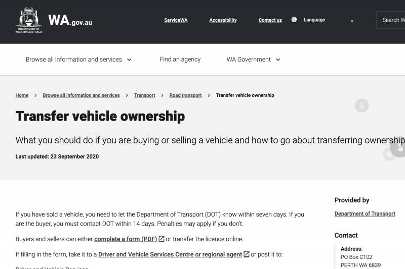 How to transfer car ownership in Australia