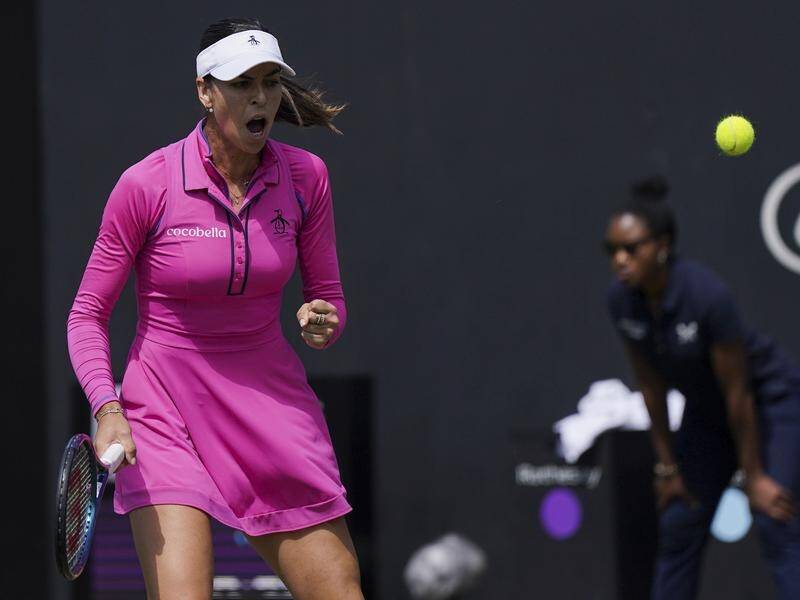 Comeback star Ajla Tomljanovic has made the quarter-finals of the Edgbaston Wimbledon warm-up event. (AP PHOTO)