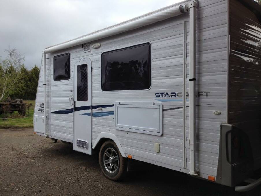 A photo of the stolen caravan. Picture: Supplied
