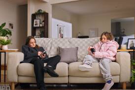 Two children "play grown-ups" in this faux ad by the Youngbloods WA team of rising advertising industry talents. Picture by Gruen/ABC