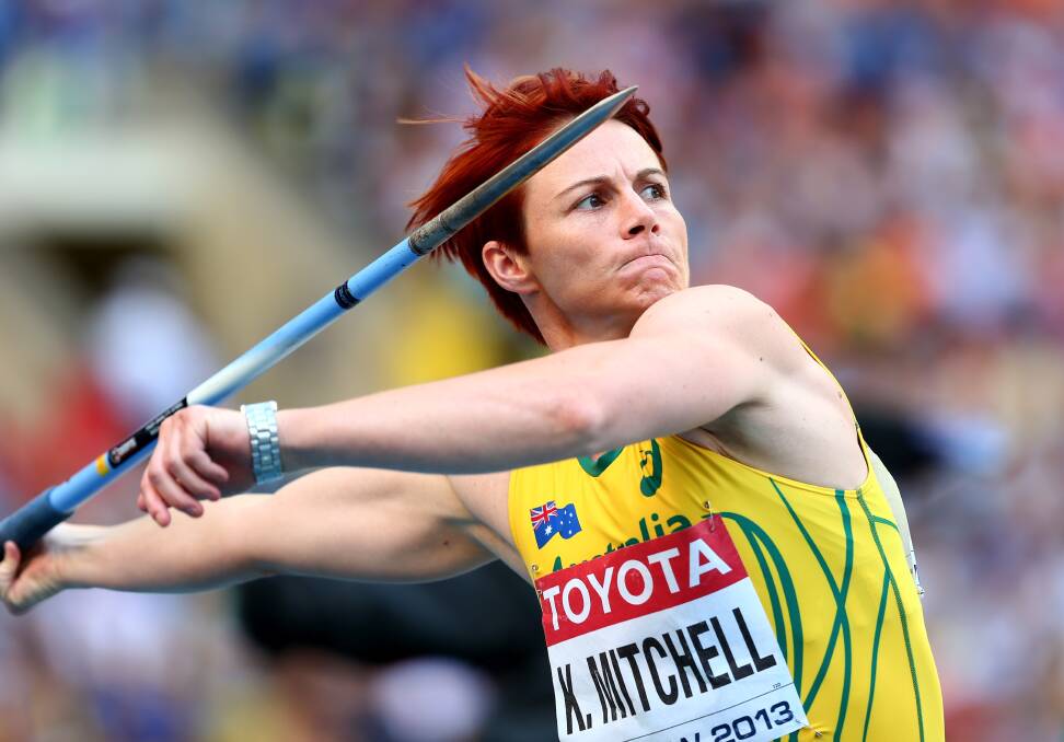 Kathryn Mitchell, women's javelin final. Pic: Getty Images